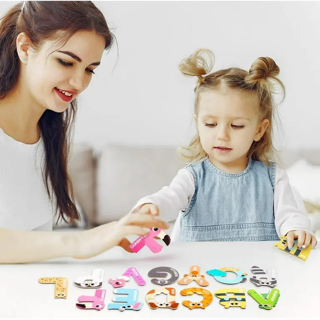 Joyfy™ Animal Alphabet Magnetic Letters