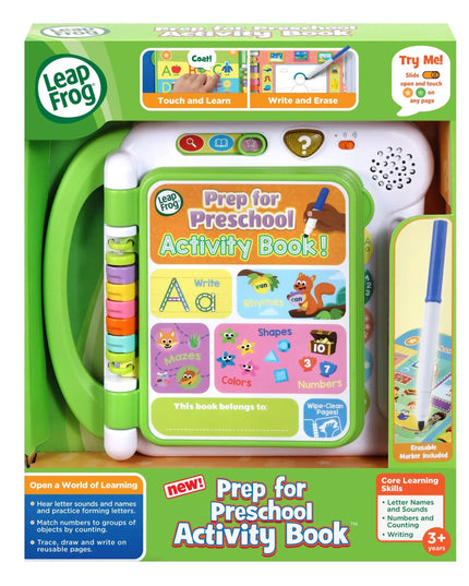 LeapFrog Prep for Preschool Activity Book packaging on a white background