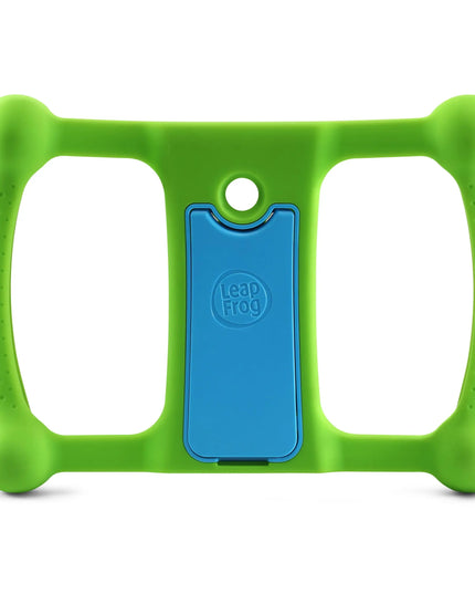 Green and blue tablet case with LeapFrog logo on a white background