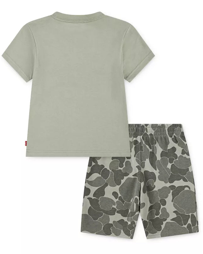 Levi’s Toddler Boys 2‑Piece T‑Shirt & Camo Shorts Set