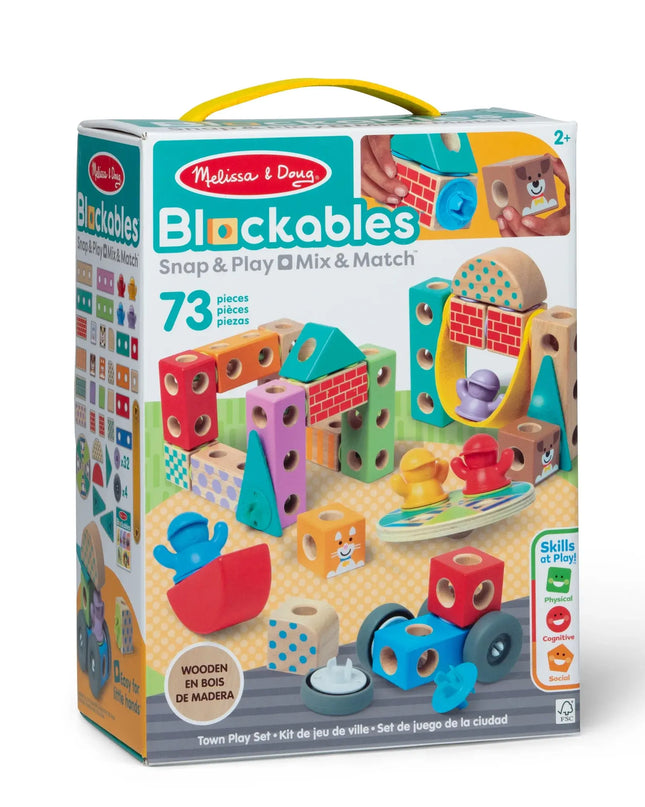 Melissa & Doug Blockables toy set packaging on a white background