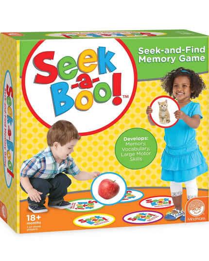 Mindware Seek‑a‑Boo Seek‑and‑Find Memory Game & Flash Cards