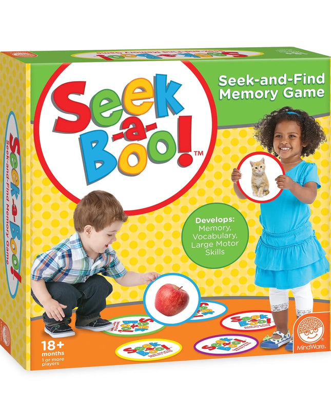 Mindware Seek‑a‑Boo Seek‑and‑Find Memory Game & Flash Cards