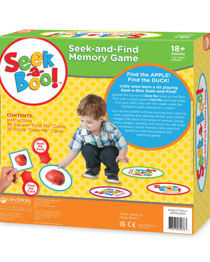 Mindware Seek‑a‑Boo Seek‑and‑Find Memory Game & Flash Cards