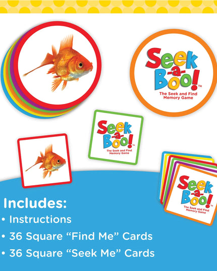 Mindware Seek‑a‑Boo Seek‑and‑Find Memory Game & Flash Cards