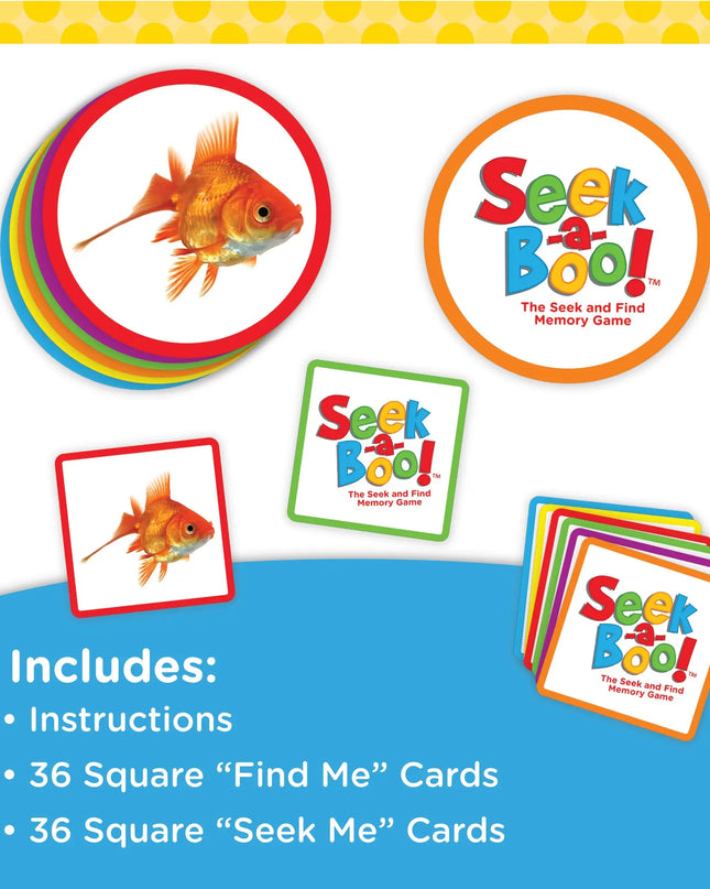 Mindware Seek‑a‑Boo Seek‑and‑Find Memory Game & Flash Cards