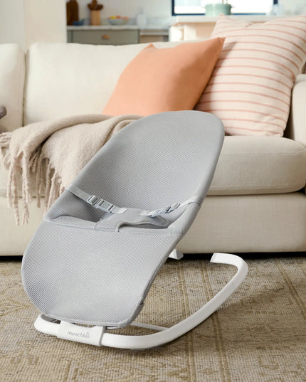 Munchkin® Spring 2-in-1 Infant Bouncer and Rocker - Lightweight Design with Three Recline Positions, Unisex