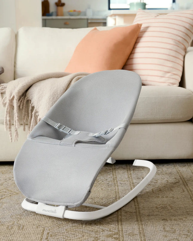 Munchkin® Spring 2-in-1 Infant Bouncer and Rocker - Lightweight Design with Three Recline Positions, Unisex