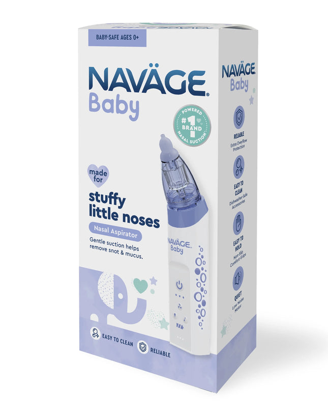 Naváge Baby nasal aspirator packaging on a white background
