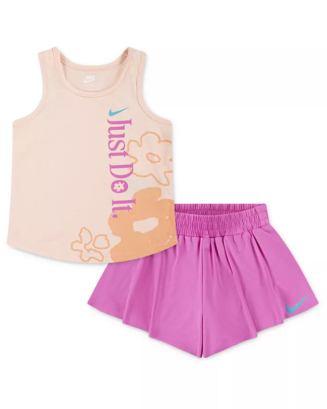 Nike Toddler Girls Wild Flower Tank & Dri‑FIT Shorts Set