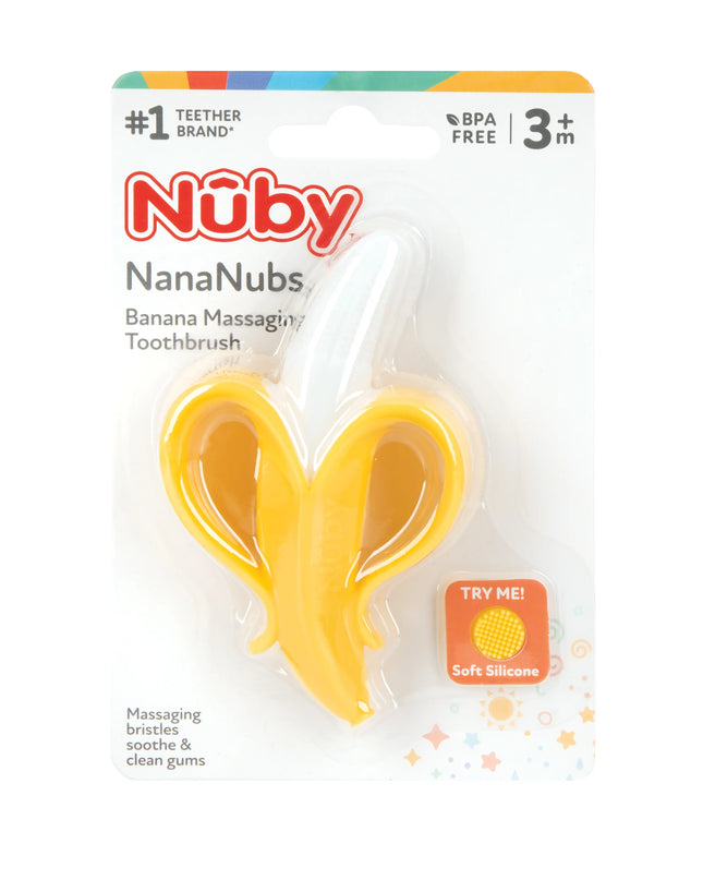 Nuby™ NanaNubs Banana Massaging Toothbrush for Babies (3m+)