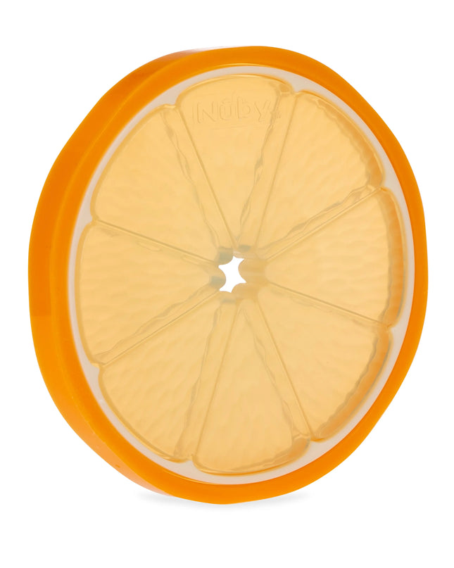 Sliced orange with an orange rim on a white background