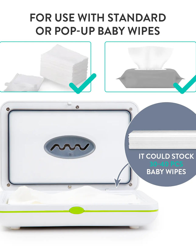 Prince Lionheart Portable Compact Baby Wipe Warmer with Car Adapter