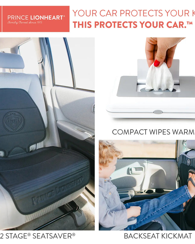 Prince Lionheart Portable Compact Baby Wipe Warmer with Car Adapter