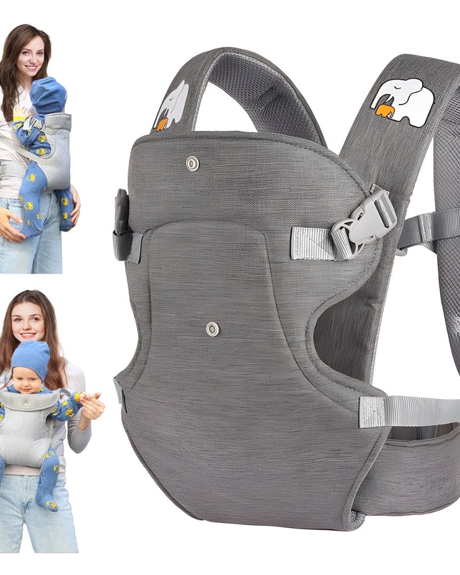 RUPOUN 4‑Position Convertible Soft & Cool Baby Carrier (Newborn–Toddler)