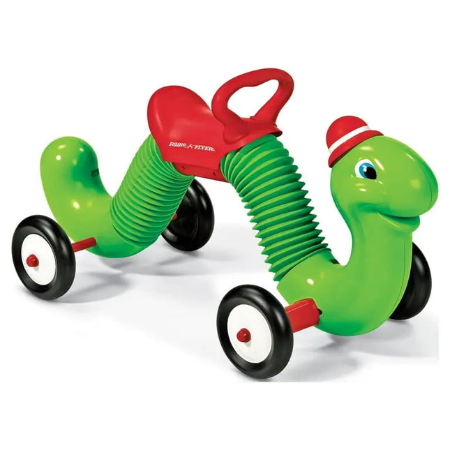 Radio Flyer Inchworm Classic Bounce & Go Ride-On | 50 lb Capacity