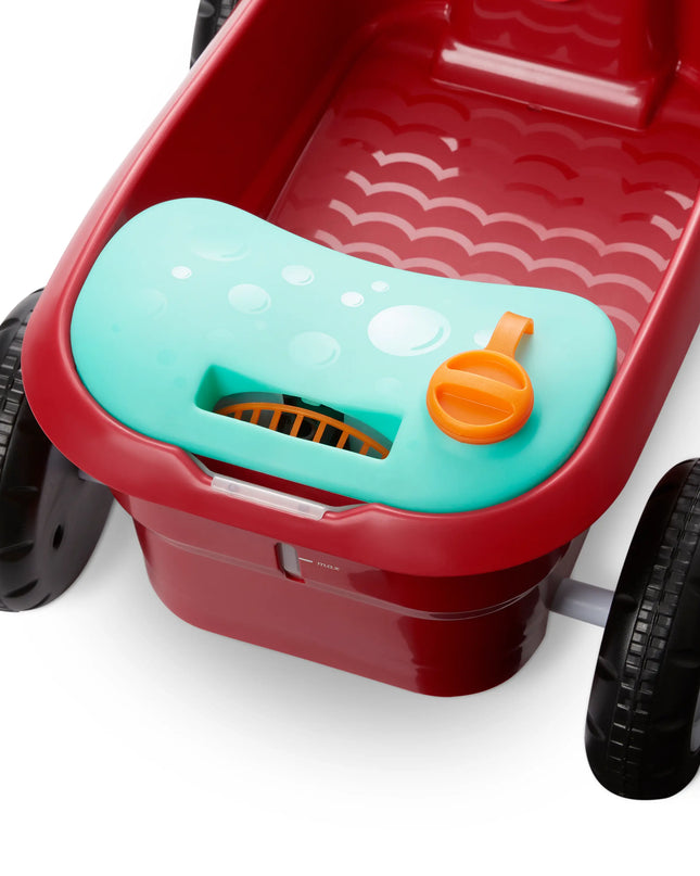 Radio Flyer Push & Pull Bubble Buddy Walker Wagon - Non-Battery Operated Bubble Machine for Children Aged 1-4 Years