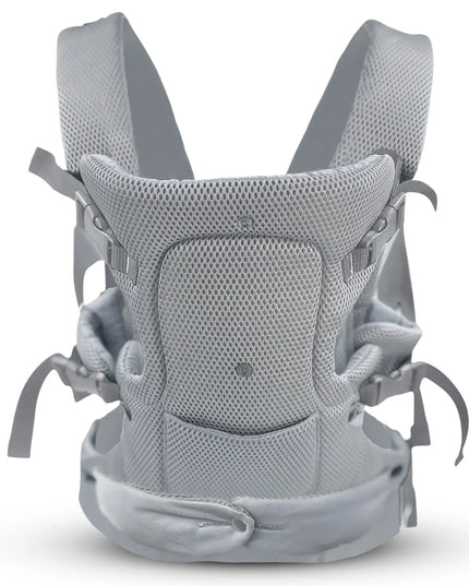 Gray baby carrier on a white background