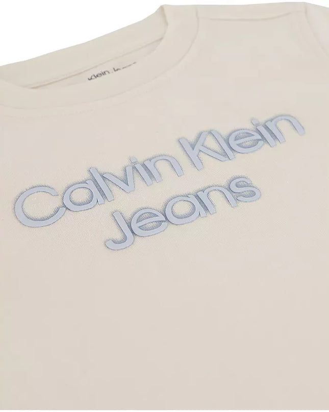 Calvin Klein Toddler Boys Logo Tee & Printed Twill Shorts Set