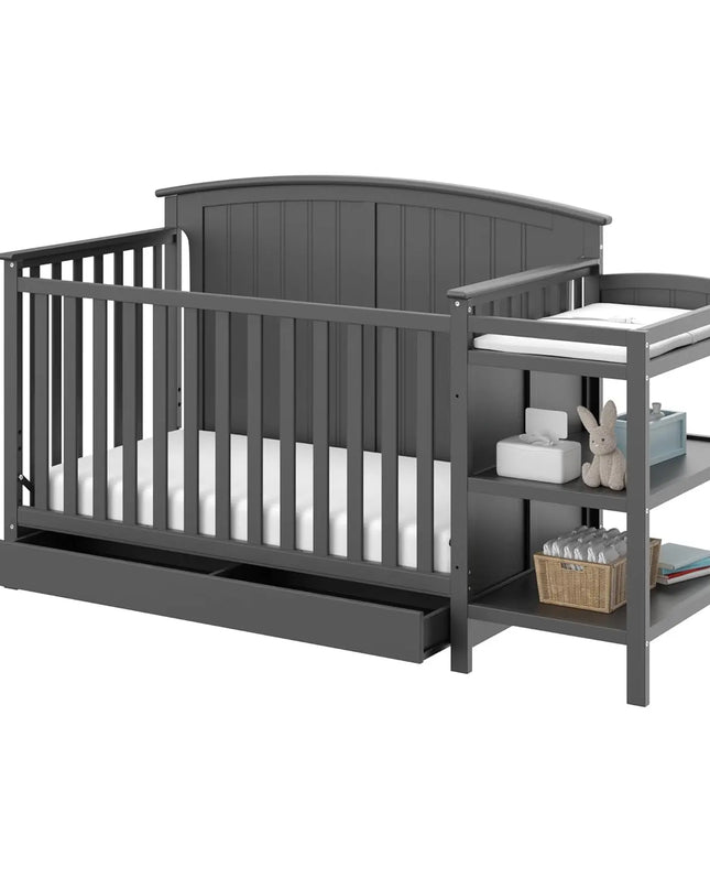 Storkcraft™ Steveston 5‑in‑1 Convertible Crib & Changer with Drawer