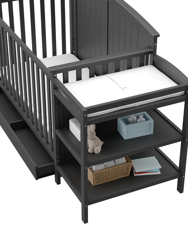 Storkcraft™ Steveston 5‑in‑1 Convertible Crib & Changer with Drawer