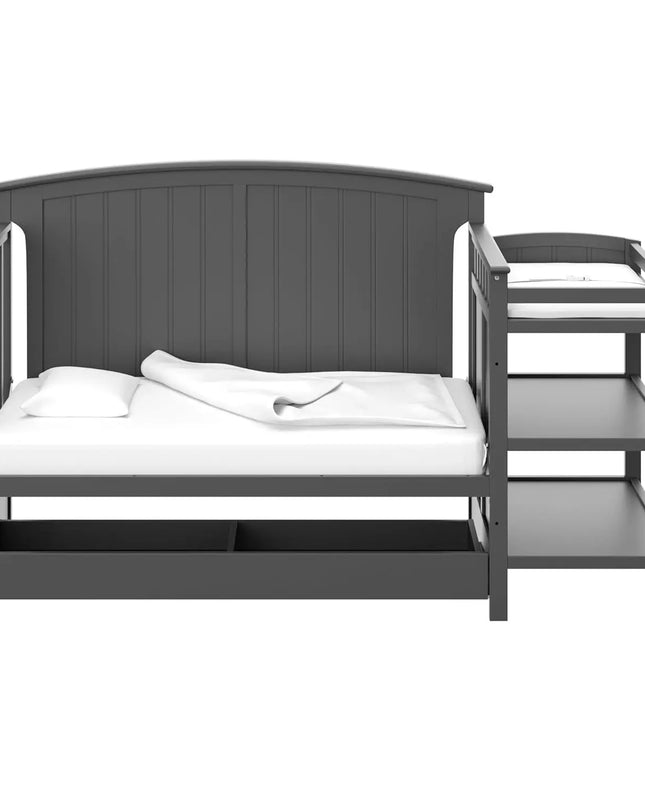 Storkcraft™ Steveston 5‑in‑1 Convertible Crib & Changer with Drawer