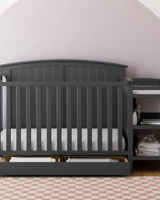 Storkcraft™ Steveston 5‑in‑1 Convertible Crib & Changer with Drawer