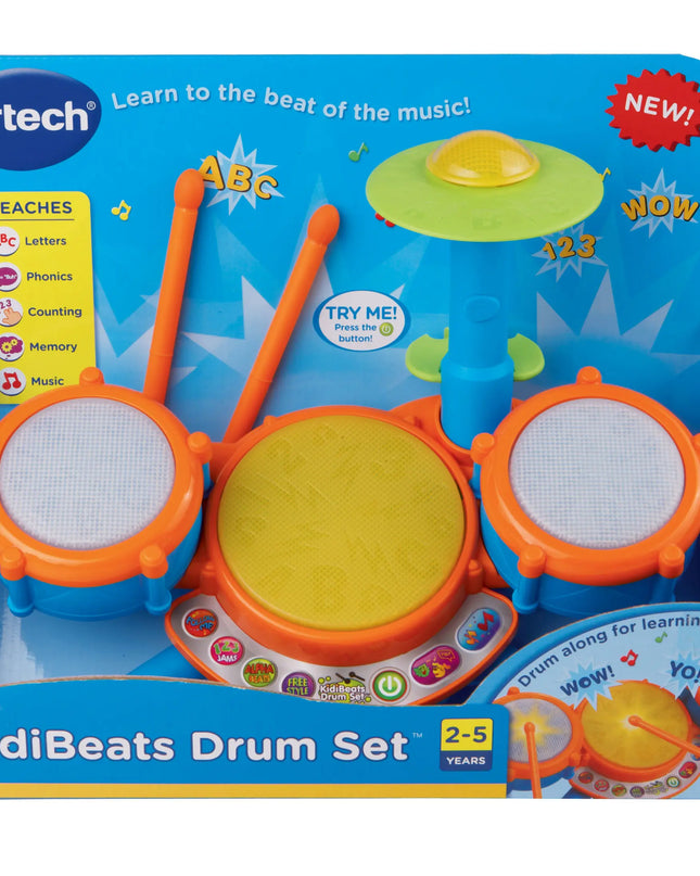 Vtech KidiBeats Drum Set packaging on a white background