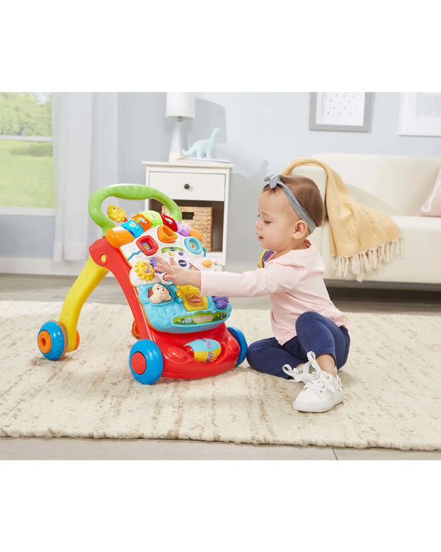 VTech® Stroll & Discover Activity Walker | 2‑Speed Light‑Up Music Push Toy