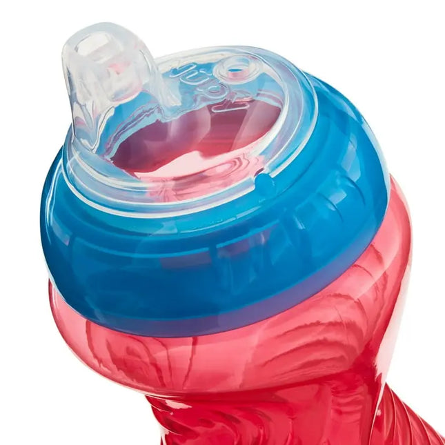 Nuby No-Spill Easy Grip Soft-Spout Sippy Cup – 10 oz, 3‑Pack