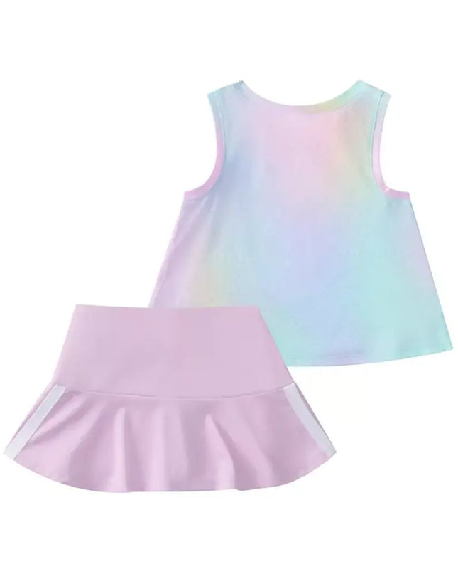 adidas Baby Girls Printed Tank Top & Skort Set