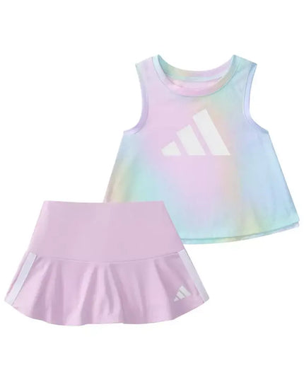 adidas Baby Girls Printed Tank Top & Skort Set