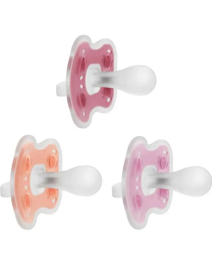 Dr. Brown'S Advantage One-Piece Silicone Baby Pacifier, Fully Symmetrical, 6-18M, 3 Pack