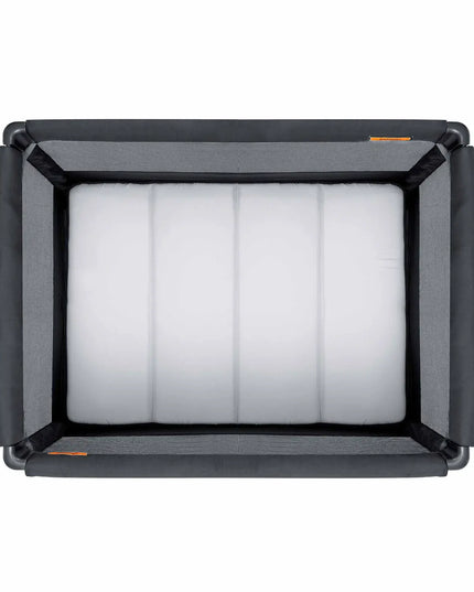 Rectangular air filter with black frame on a white background