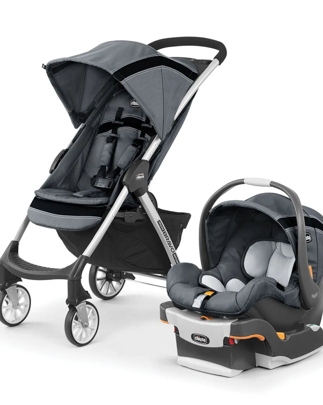 Chicco™ Bravo 3-in-1 Travel System – Modular Baby Stroller with KeyFit® Infant Car Seat, Recline & Suspension