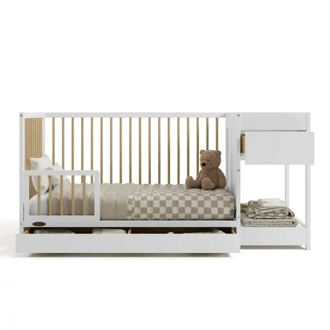 Graco™ Teddi 5‑in‑1 Convertible Crib & Changer with Drawer