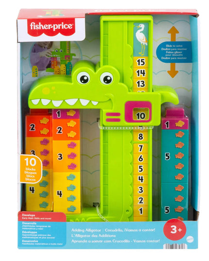 Fisher‑Price® Adding Alligator Toy | 10-Block Counting & Math Game
