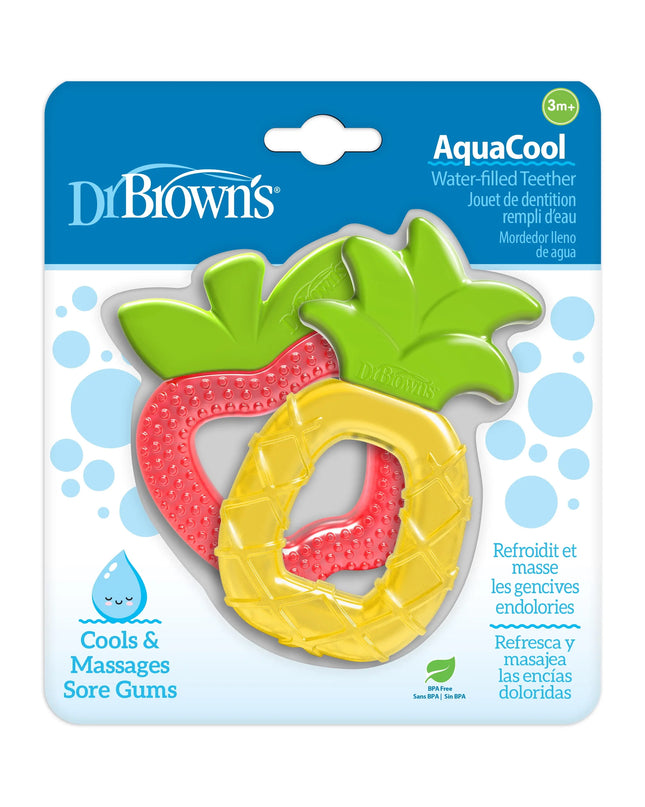 Dr. Brown’s® AquaCool Water-Filled Teether 2‑Pack | Pineapple & Apple