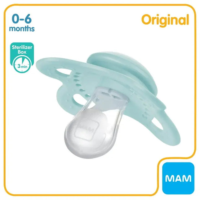 MAM Original Matte Pacifier, 0-6 Months, 2 Pack