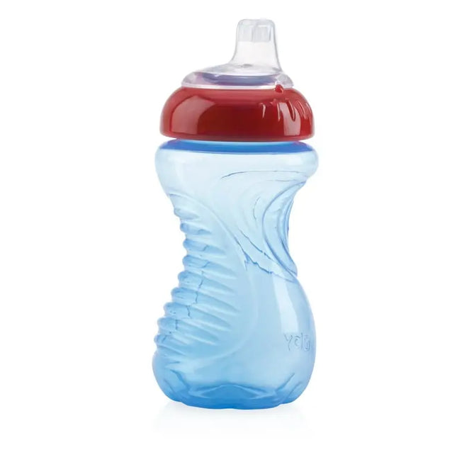 Nuby No-Spill Easy Grip Soft-Spout Sippy Cup – 10 oz, 3‑Pack