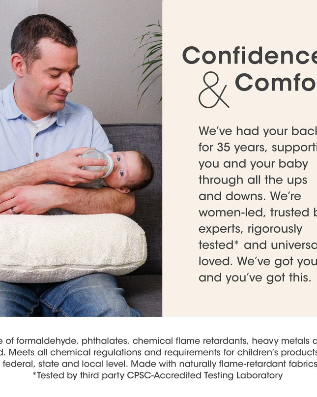 Boppy® Bare Naked® Nursing Pillow – Firm Support Nursing & Bottle-Feeding Cushion
