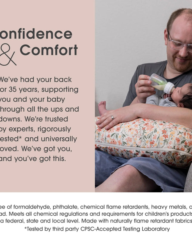 Boppy® Bare Naked® Nursing Pillow – Firm Support Nursing & Bottle-Feeding Cushion