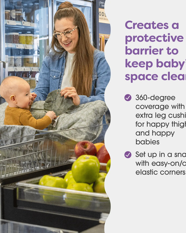 Boppy® Shopping Cart Cover – 360° Baby Protection & Comfort for On-the-Go Parents