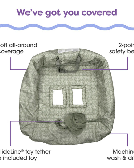 Boppy® Shopping Cart Cover – 360° Baby Protection & Comfort for On-the-Go Parents