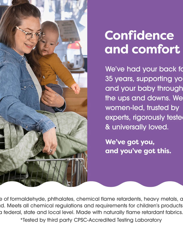 Boppy® Shopping Cart Cover – 360° Baby Protection & Comfort for On-the-Go Parents