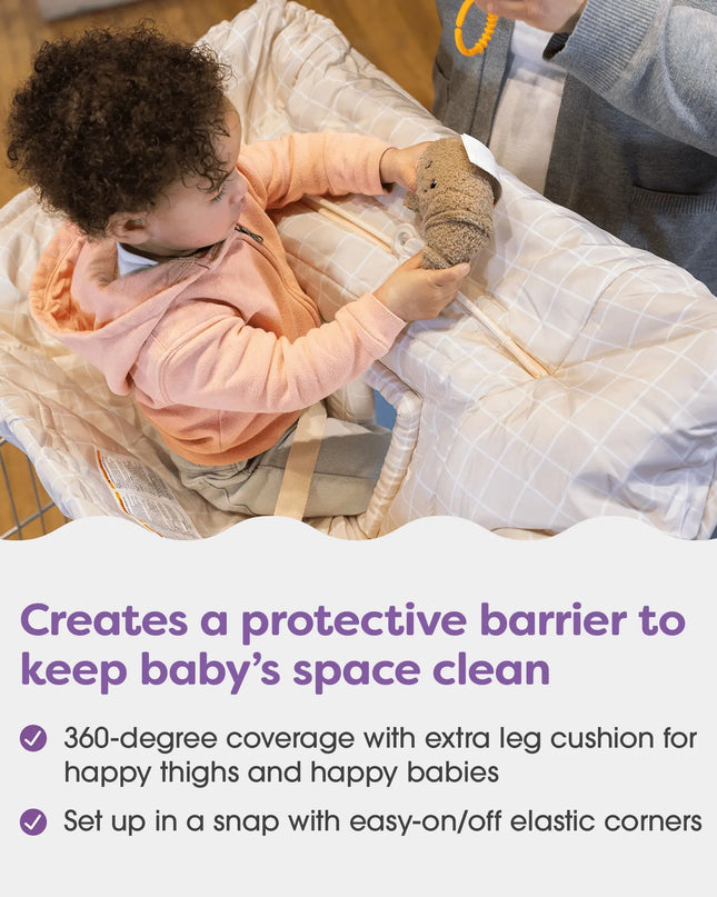 Boppy® Shopping Cart Cover – 360° Baby Protection & Comfort for On-the-Go Parents