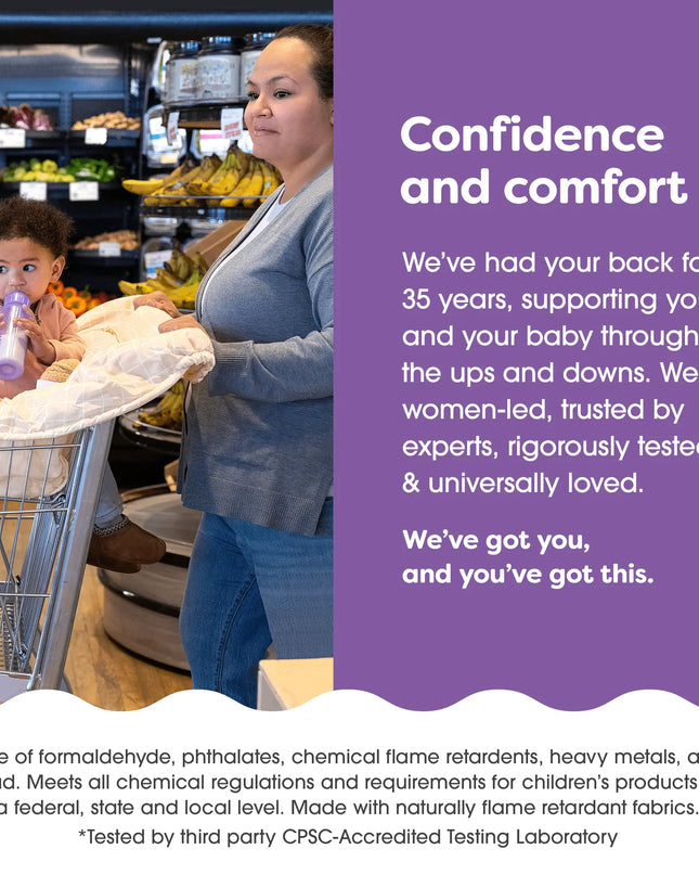 Boppy® Shopping Cart Cover – 360° Baby Protection & Comfort for On-the-Go Parents